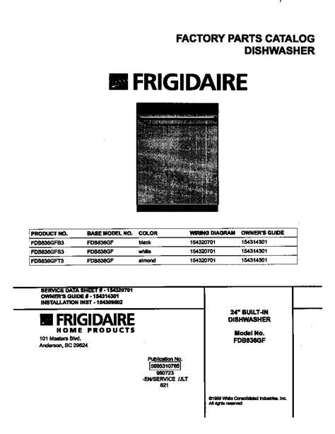 Frigidaire Dishwasher Model Fmb330rgs0 Wiring Diagram Wiring Diagram