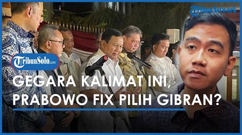 Prabowo Sebut Salah Satu Kandidat Bacawapresnya Dari Jateng Gibran