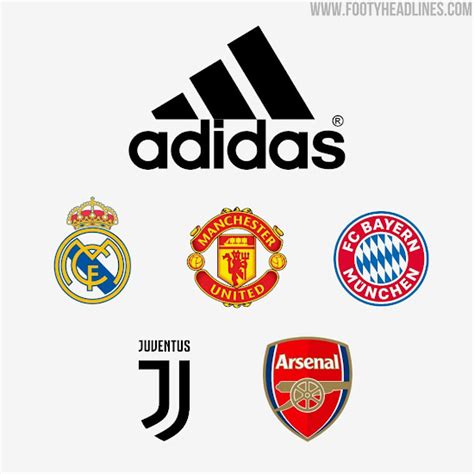 Adidas, Nike & Puma Pyramids Of Football Kit Sponsorships - Footy Headlines