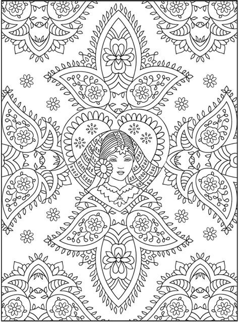 Dragonfly Treasure Creative Haven Mehndi Designs Coloring Pages