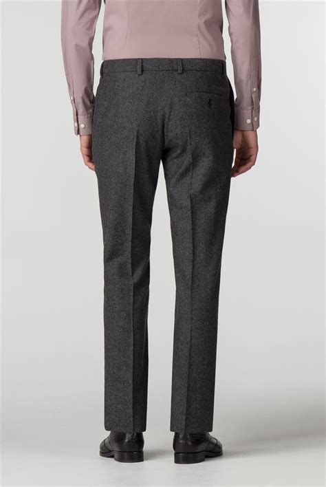 Limehaus Grey Donegal Slim Fit Trousers Suit Direct