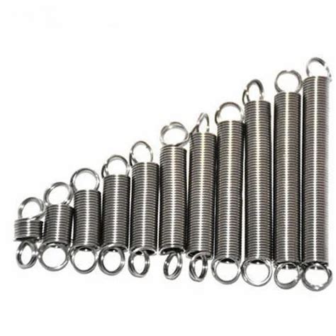 Silver Stainless Steel Extension Springs For Industrial Material