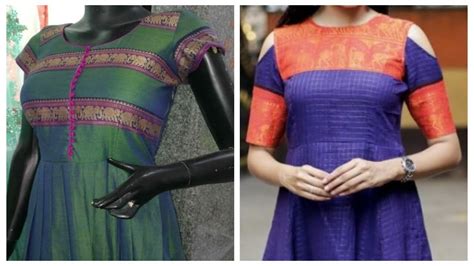 Reuse Saree S Border To Make Designer Kurtis Repurpose Old Sarees