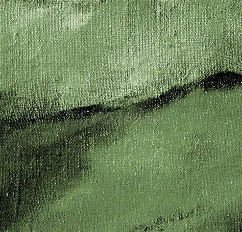 Grey Green Abstract Painting on a Canvas Stock Illustration ...