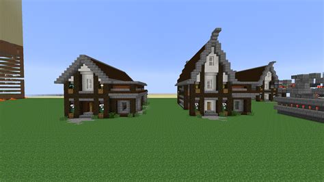 Which roof style fits this Blacksmith best? Please critique! : Minecraft