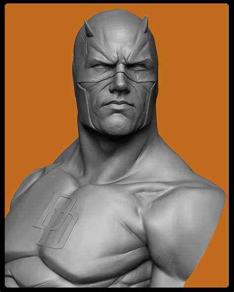 Weekend Sculpting Series Daredevil Bust Zbrushcentral