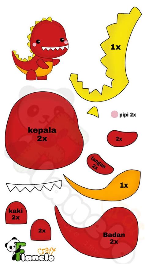 Moldes De Dinossauro Para Feltro E Eva