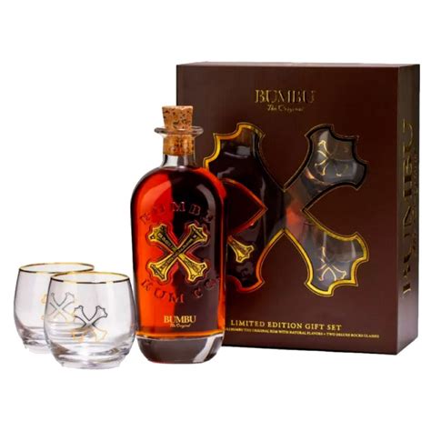 Bumbu Rum: The Original, 750 Ml, Gift Set With Two Rock Glasses - GJ ...