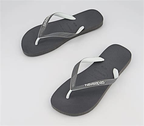 Havaianas Top Mix Flip Flops Steel Grey Mens Sandals