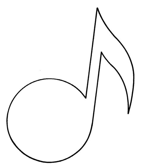 Music Notes Coloring Pages for Preschoolers