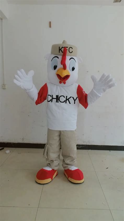 KFC Chicken Mascot Costume Adult Size Fancy Dress Party Outfit Free ...