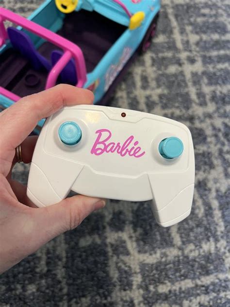Hot Wheels Barbie Rc Suv And Stickers Battery Powered Toy Truck Fits