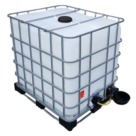 L Ibc Wassertank Mit Tr Nkebecken Auf Stahl Pe Palette Neu Rekubik