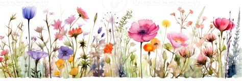 Watercolor floral border 27851858 PNG