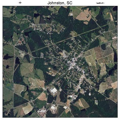 Aerial Photography Map of Johnston, SC South Carolina