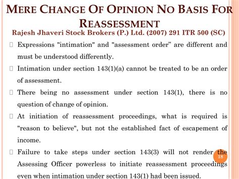 PPT Reopening Of Assessment Under Section 148 IT Act 1961 PowerPoint