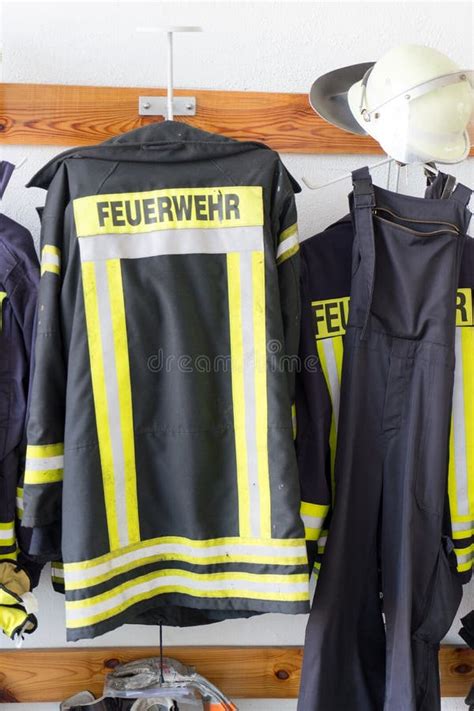 fire brigade stock photo image  protective uniform