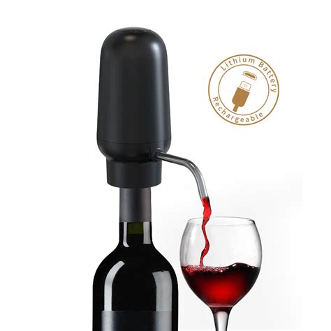 New 2023 T One Touch Electric Wine Aerator Pourer Corkscrew Bottle Opener Kit Automatic