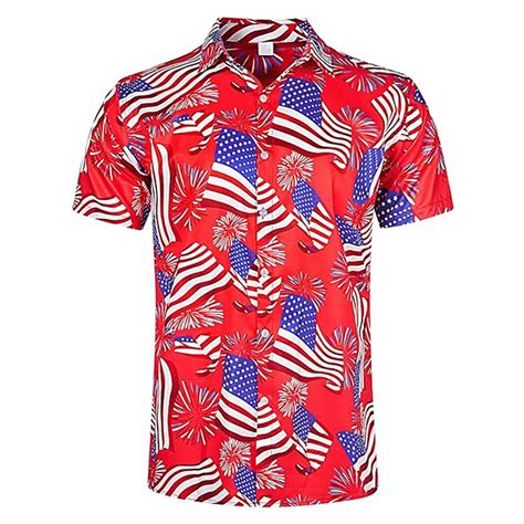 Akiihool Hawaiian Shirt For Men Funny Clown Carnival Party Outfit Short