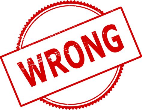 4 Wrong Stamp Png Transparent