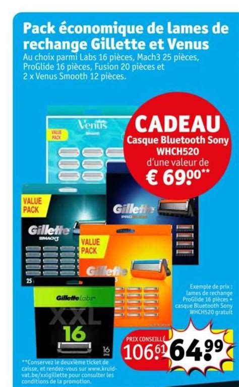 Promo Pack Conomique De Lames De Rechange Gillette Et Venus Chez