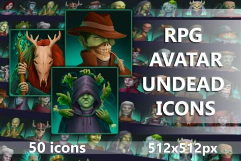 50 Rpg Avatar Undead Icons Download