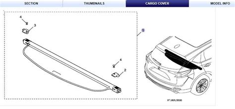 Acura Rdx Cargo Cover Genuine Oem Part U Tjb Ebay