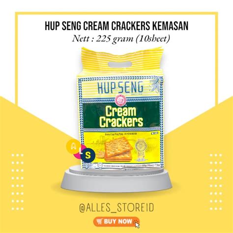 Hup Seng Cream Crackers Biskuit Cap Ping Pong Kemasan Besar Gr