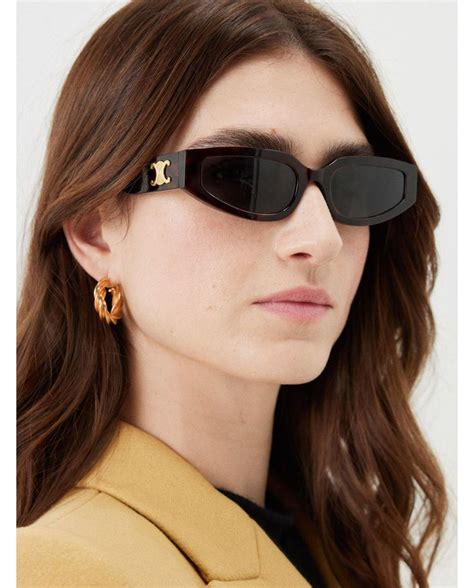 Celine Triomphe Cat Eye Tortoiseshell Acetate Sunglasses Celine Cat Eye Sunglasses Sunglasses