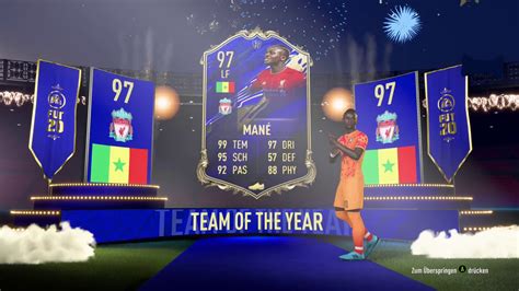 TOTY MANE TRAFIONY FIFA 20 ULTIMATE TEAM YouTube