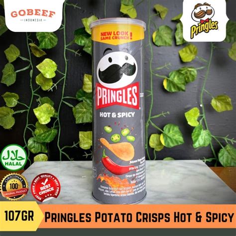 Jual Pringles Potato Crisps Chips Hot Spicy Keripik Kentang Gr