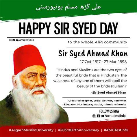 AMU TEST INFO Sir Syed Day 2020 Aligarh Muslim University AMUTestInfo