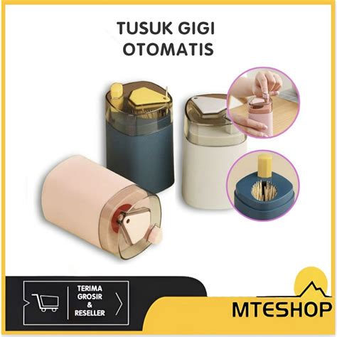 Jual MTE Tempat Tusuk Gigi Otomatis Wadah Tusuk Gigi Automatic