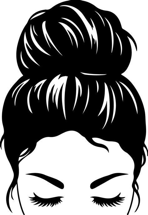 Messy Bun Messy Bun Svg Messy Hair Svg Mom Life Svg Png Inspire