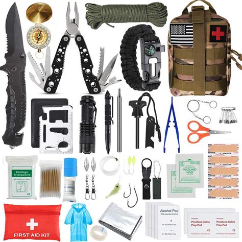 Pcs Items Outdoor Camping Survival Equipment Multifunctional Sos