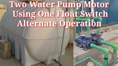 Two Water Pump Motor Using One Float Switch Alternate Operation Part 1 English Subtitle