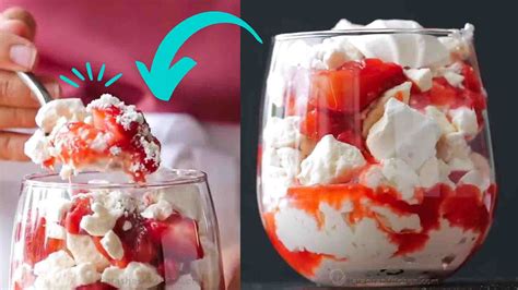 No Bake Strawberry Eton Mess Dessert Recipe Diy Joy