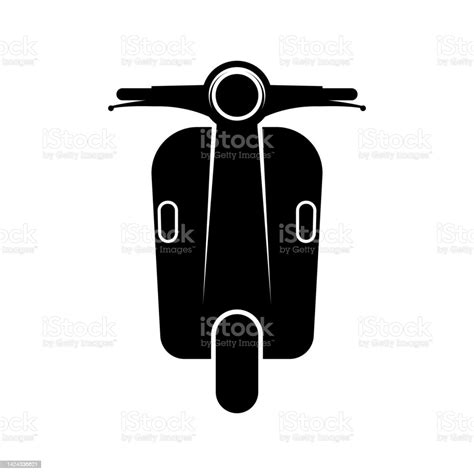 Icône Vectorielle Du Logo Du Scooter De Cyclomoteur Vecteurs Libres De