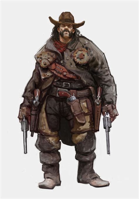 Artstation Vlad Ghenelis Submission On Wild West Character Design