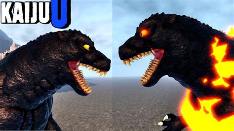 Kaiju Universe Burning Godzilla Vs Heisei Godzilla Side By Side