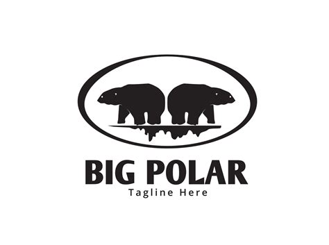 Big Polar Bear Logo 12808375 Vector Art at Vecteezy