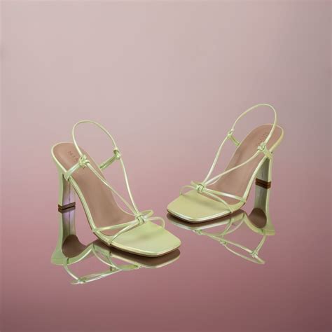 Buy Scentra Vivian Lime Green Strappy Heels Online
