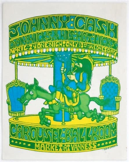 Concertposterauction.com - Johnny Cash Dan Hicks & His Hot Licks ...