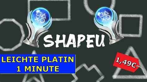 SHAPEU PS4 PS5 Super Leichte Platin in 1 Minute Trophäen