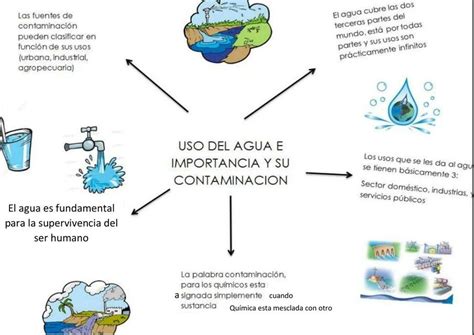 Uso Del Agua E Importancia Y Su Contaminacion Mindmeister Mapa Mental