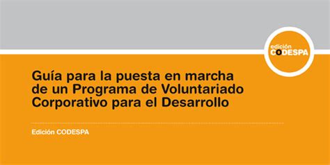 Gu A De Voluntariado Corporativo Para El Desarrollo