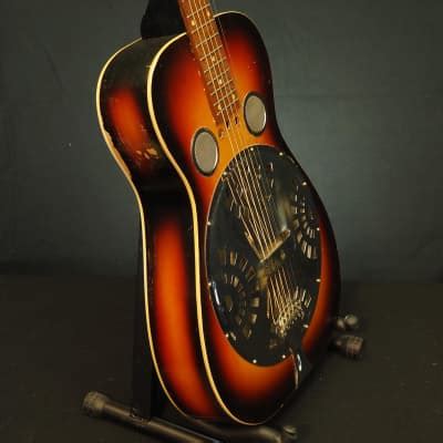 Dobro Square Neck 1974 Cherry Sunburst Reverb