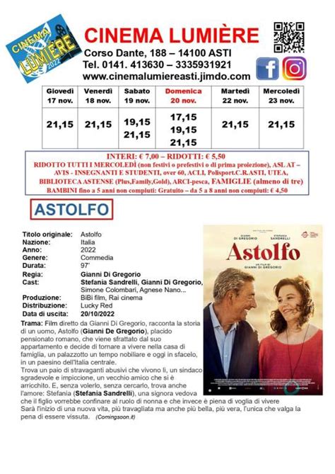 Al Cinema Lumi Re Arriva Astolfo Di Gianni De Gregorio Atnews It