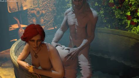 Rule 34 1boy 1girls 3d Animated Ass Bath Bathtub Breasts Cd Projekt Red Female Geralt Of Rivia