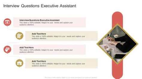 Interview Questions Executive Assistant Powerpoint Presentation And Slides Slideteam